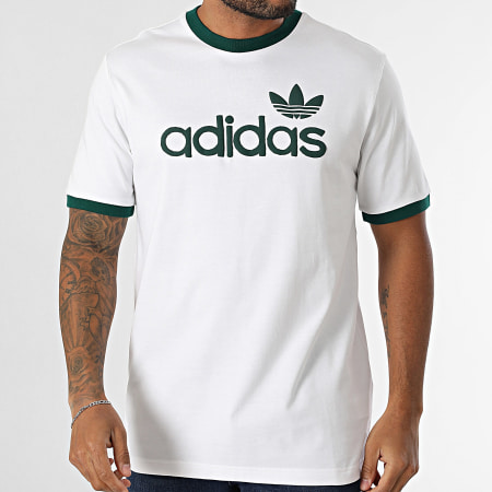 ★adidas★ simple tee white JC8371 adidas T-Shirt Simple JC8371 Biały Regular Fit | Modivo.pl