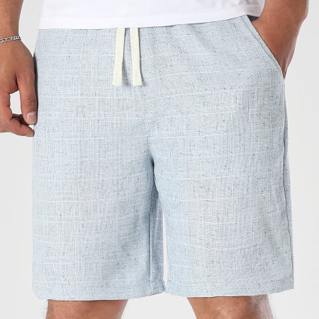 LBO - Short Texturé 1769 Bleu Clair