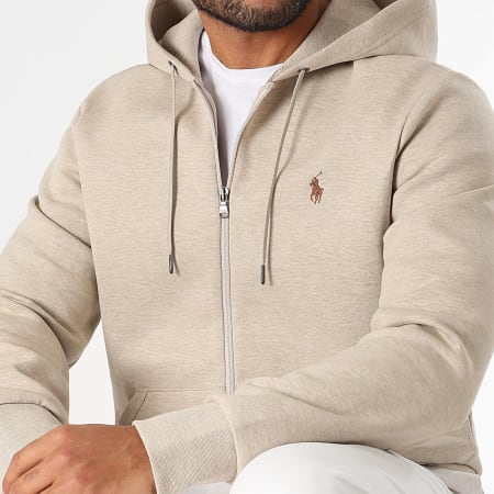 Polo Ralph Lauren - Zip Hoodie Original Player Beige Chiné - Ryses