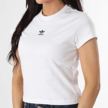 Adidas Originals - Tee Shirt Essential Slim Femme JC8973 Blanc