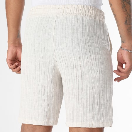 LBO - Short Texturé 0366 Beige Chiné