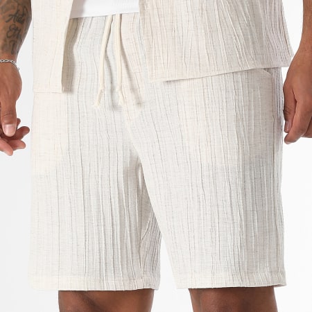 LBO - Short Texturé 0366 Beige Chiné