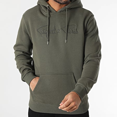 Project X Paris - Sweat Capuche 1920010 Vert Kaki