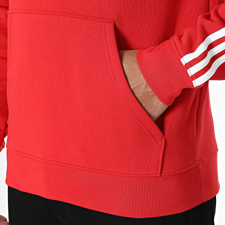 Adidas Originals - Sudadera 3 Rayas IR9868 Rojo
