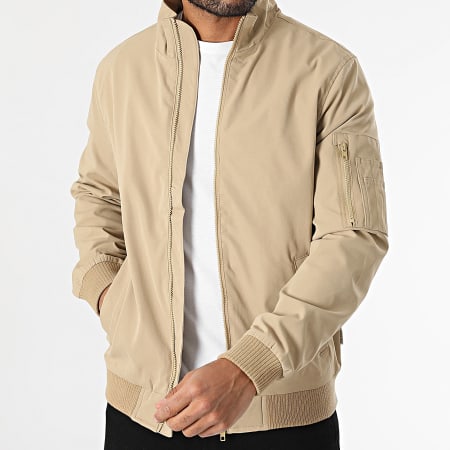 Beige Linen Zip Up Saharienne Jacketロエベ 01_025_BARNABE_BERMUDES_ADELIN