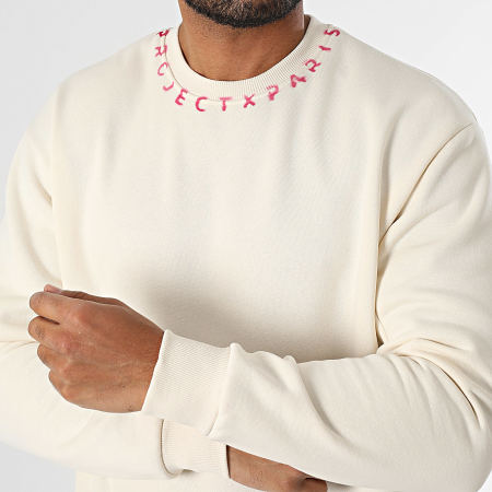 epa volume sleeve sweat ecru スウェット　エクリュ EA7 Emporio Armani TRAIN CORE - Sweatshirt - vanilla ice/off-white