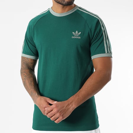 Adidas Originals - Tee Shirt A Bandes 3 Stripes JN7017 Vert