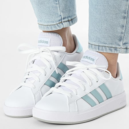 Adidas Sportswear - Baskets Femme Grand Court Base 2.0 JH9384 Cloud White Magic Grey Metallic Grey Two