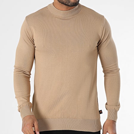 Armita - Pull Col Montant AVP-175 Beige