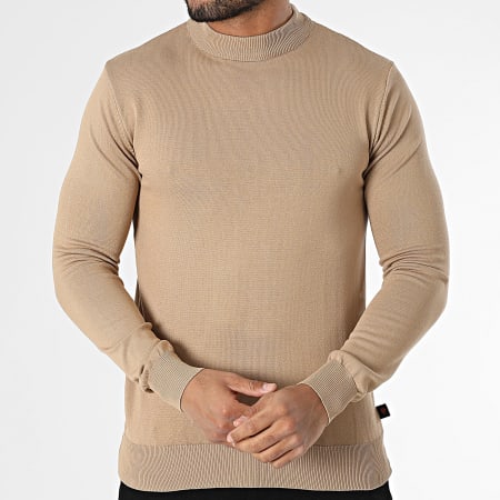 Armita - Pull Col Montant AVP-175 Beige