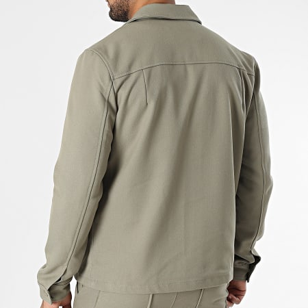 Frilivin - Ensemble Veste Zippée Et Pantalon Jogging Vert Kaki