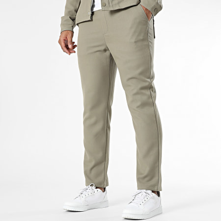 Frilivin - Ensemble Veste Zippée Et Pantalon Jogging Vert Kaki