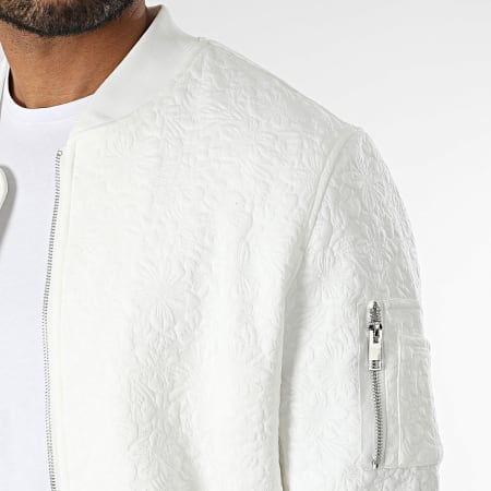 Frilivin - Chaqueta blanca con cremallera