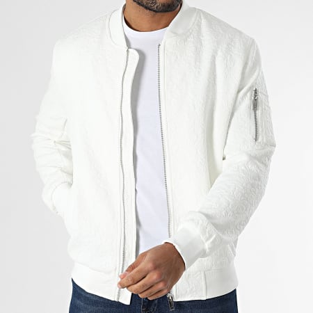 Frilivin - Chaqueta blanca con cremallera