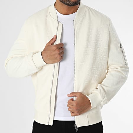 Frilivin - Chaqueta con cremallera en crudo