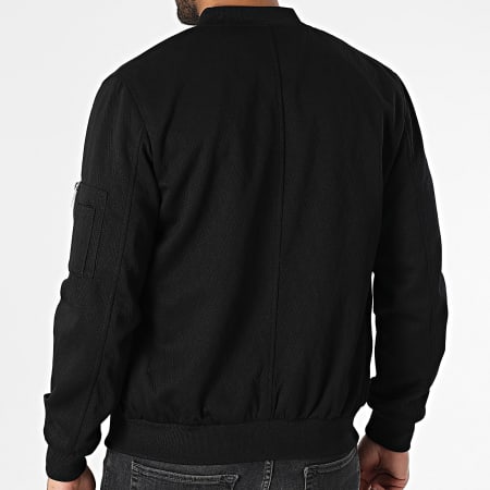 Frilivin - Chaqueta negra con cremallera