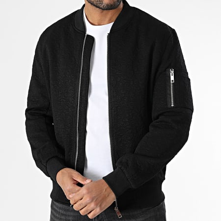 Frilivin - Chaqueta negra con cremallera