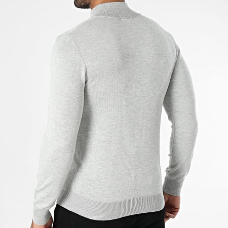 Frilivin - Chaqueta gris con cremallera