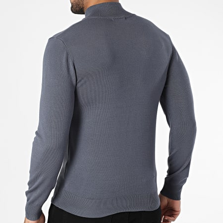 Frilivin - Chaqueta con cremallera gris marengo