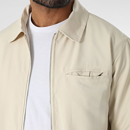 Frilivin - Ensemble Veste Zippée Et Pantalon Beige