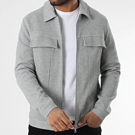 Frilivin - Chaqueta gris jaspeado