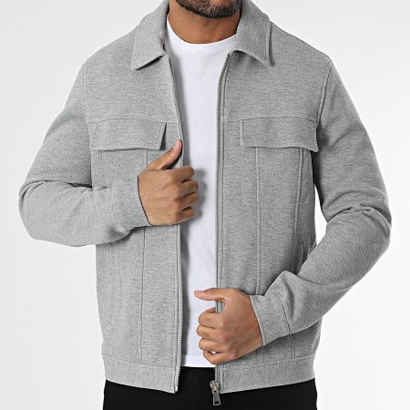 Frilivin - Chaqueta gris jaspeado