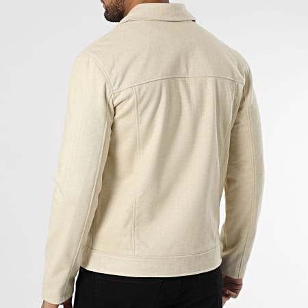 Frilivin - Chaqueta con cremallera Chiné beige