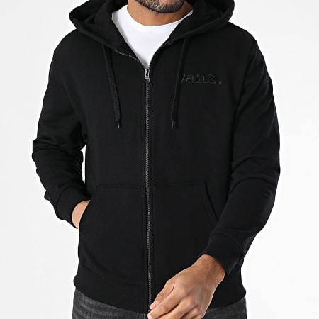 Vans - Essential Ft Relaxed Sudadera con capucha y cremallera 00P1F Negro