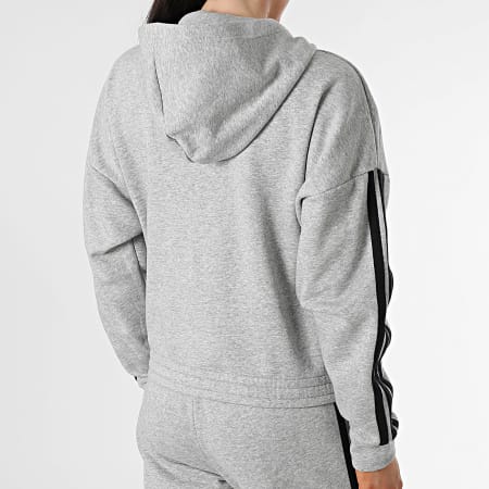 Adidas Sportswear - Ensemble De Survetement A Bandes Femme Energize JD2661 Gris Clair Chiné