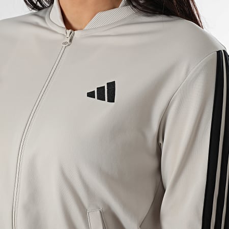 Adidas Sportswear - Ensemble De Survetement A Bandes Femme 3 Stripes JY1769 Beige