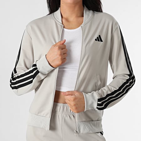 Adidas Sportswear - Ensemble De Survetement A Bandes Femme 3 Stripes JY1769 Beige