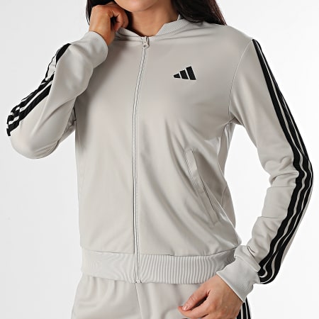 Adidas Sportswear - Ensemble De Survetement A Bandes Femme 3 Stripes JY1769 Beige