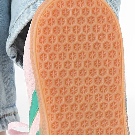 Adidas Originals - Baskets Femme Gazelle J JP7128 Clear Pink Court Green Bliss Pink