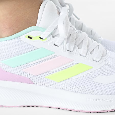 Adidas Sportswear - Baskets Femme Runfalcon 5 JP5145 Footwear White Clear Mint Clear Pink