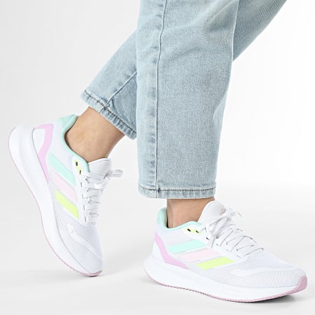 Adidas Sportswear - Baskets Femme Runfalcon 5 JP5145 Footwear White Clear Mint Clear Pink