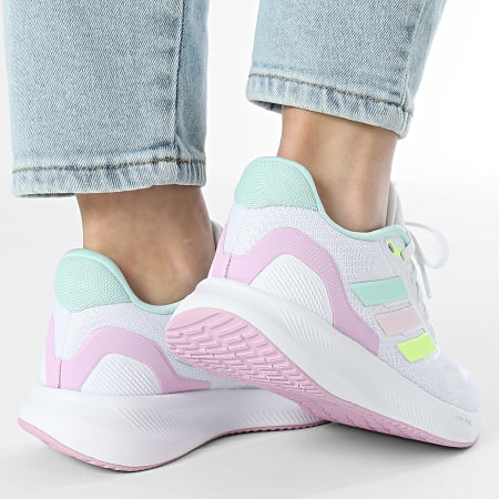 Adidas Sportswear - Baskets Femme Runfalcon 5 JP5145 Footwear White Clear Mint Clear Pink