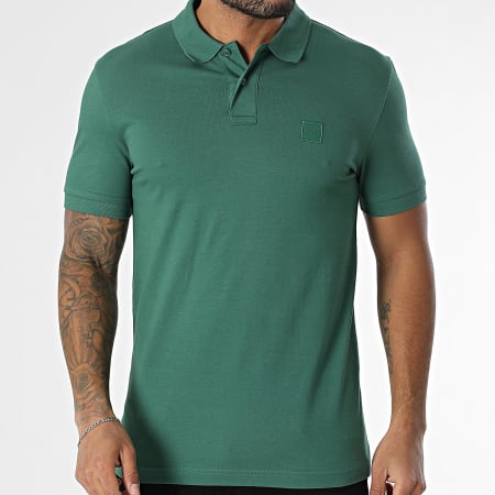 BOSS - Polo de manga corta Slim Passenger 50507803 Verde oscuro