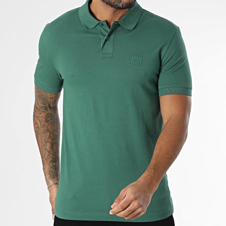 BOSS - Polo de manga corta Slim Passenger 50507803 Verde oscuro