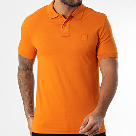 BOSS - Polo de manga corta Slim Passenger 50507803 Naranja