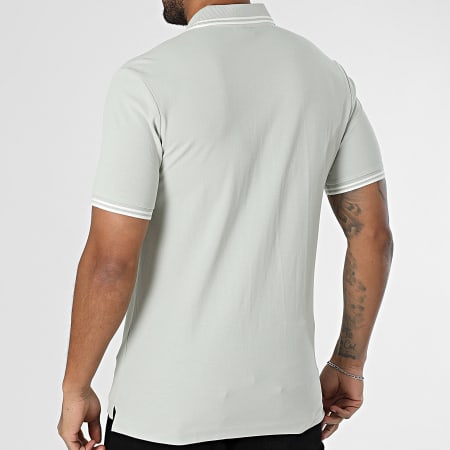 G-Star - Polo Manches Courtes Dunda Slim Stripe D17127-5864 Vert Clair