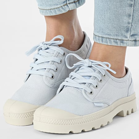 Palladium - Pampa Oxford Mujer Zapatillas 92351 Azul Art