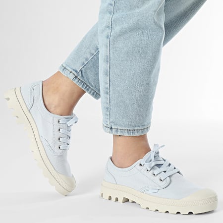 Palladium - Pampa Oxford Mujer Zapatillas 92351 Azul Art