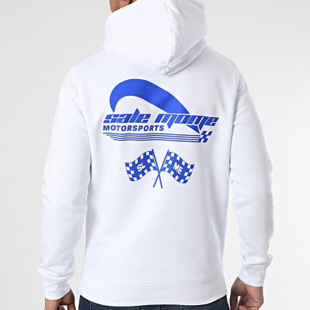 Sale Môme Paris - Sudadera con capucha Motorsports Blanco Azul