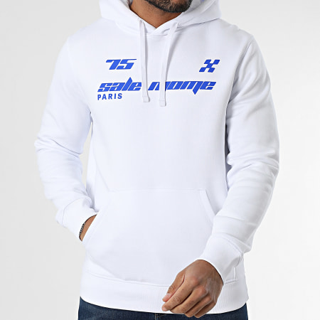 Sale Môme Paris - Sudadera con capucha Motorsports Blanco Azul