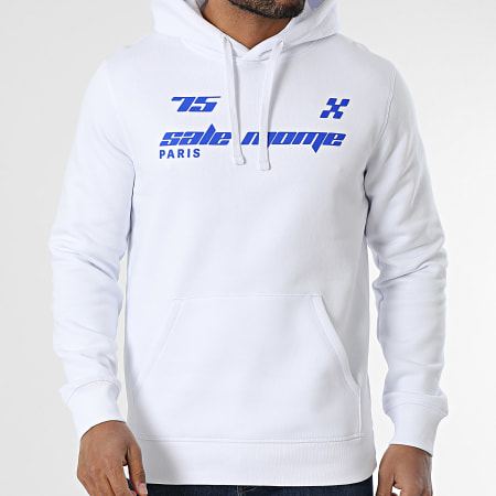 Sale Môme Paris - Sudadera con capucha Motorsports Blanco Azul