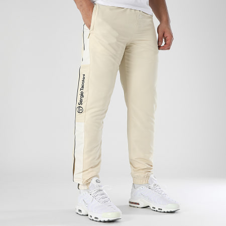 Sergio Tacchini - Pantalon Jogging A Bandes Abita 40814 Beige