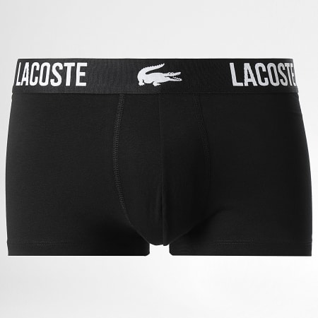 Lacoste - Lot De 3 Boxers Classic Rouge Blanc Noir
