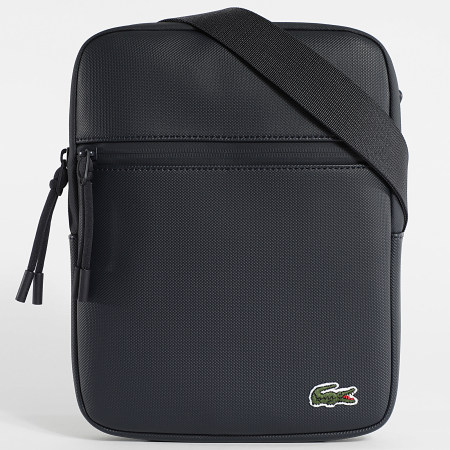 Lacoste - Bolsa con logo bordado en cocodrilo azul marino