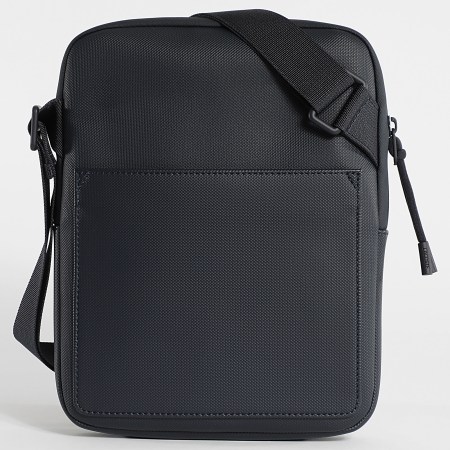 Lacoste - Bolsa con logo bordado en cocodrilo azul marino