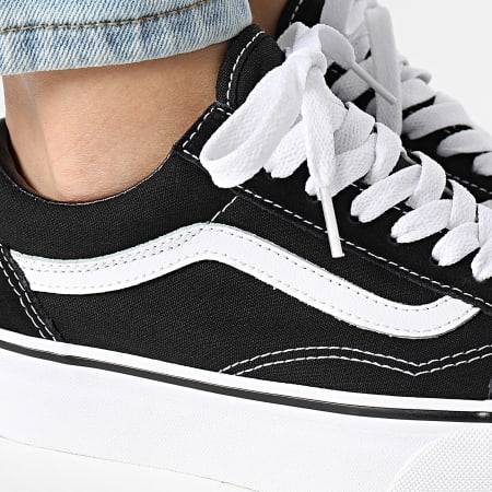 Vans - Zapatillas Mujer Old Skool Plataforma 3B3UBKA Negro Blanco